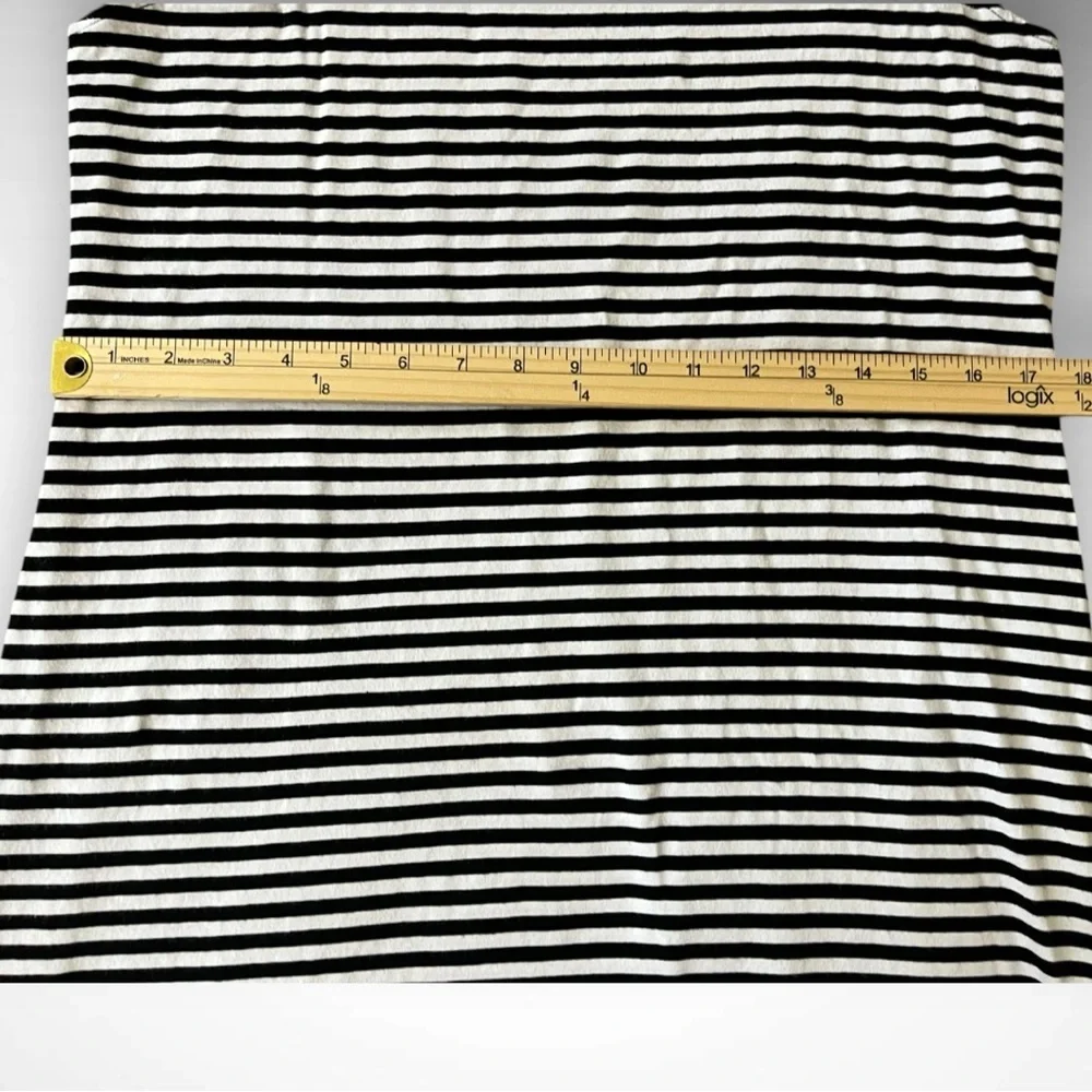 MICHAEL Michael Kors Women's Black and White‎ Striped Shift Dress Medium | EUC